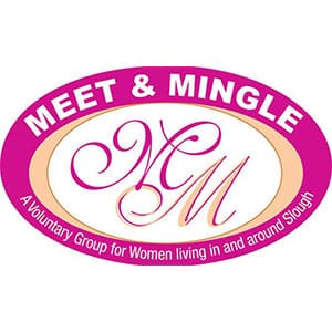 A logo of meet and mingle