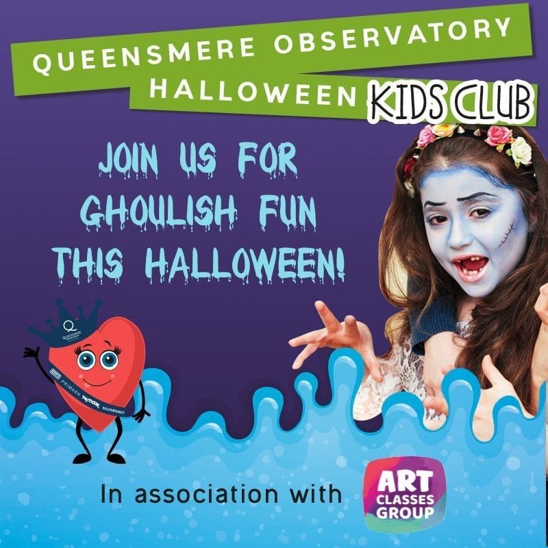 A poster for the kids club with an image of a girl and a tomato.