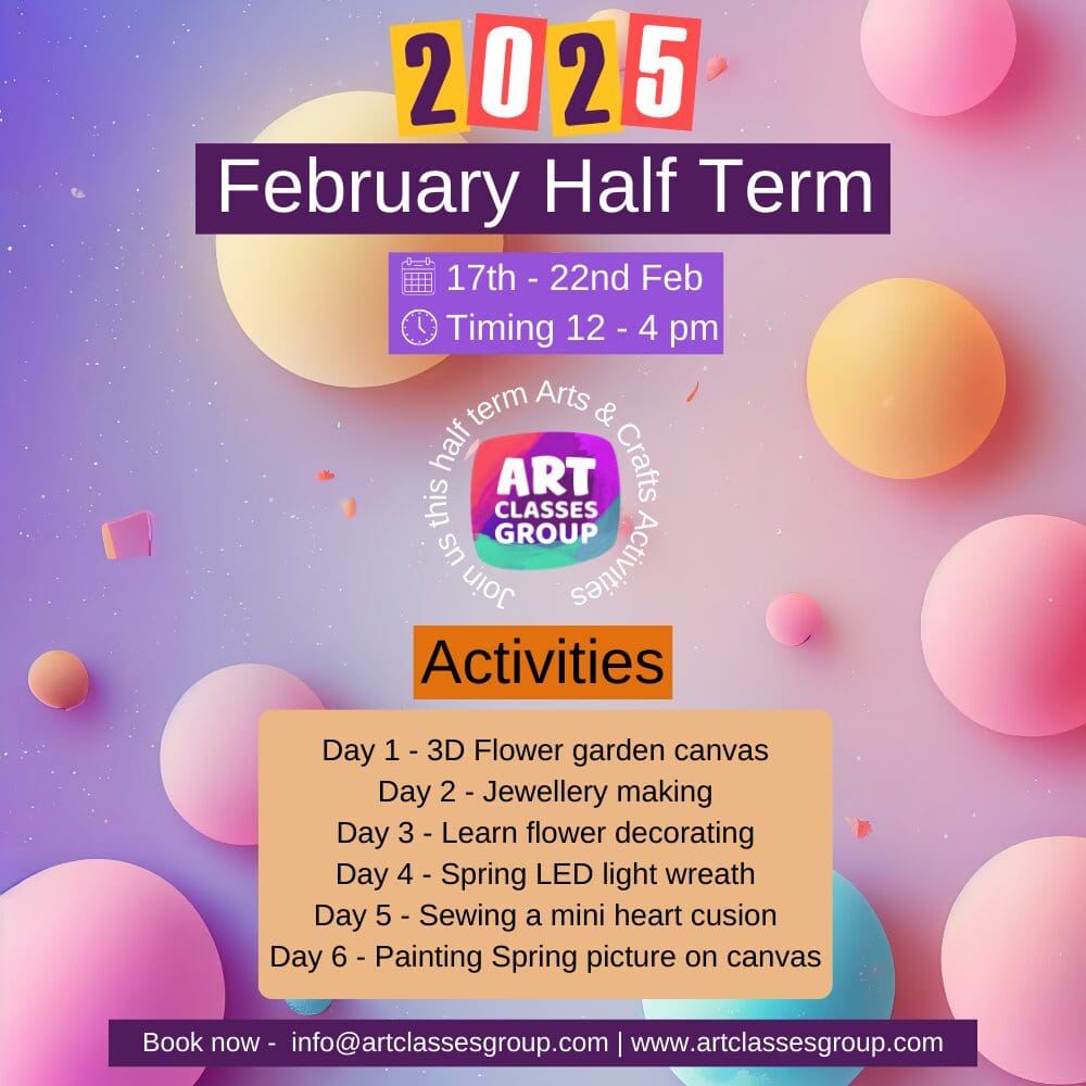 February half term planning 12-4pm each 1.5 hr