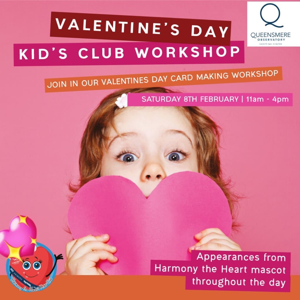 Valentine's Day kid's card-making workshop.